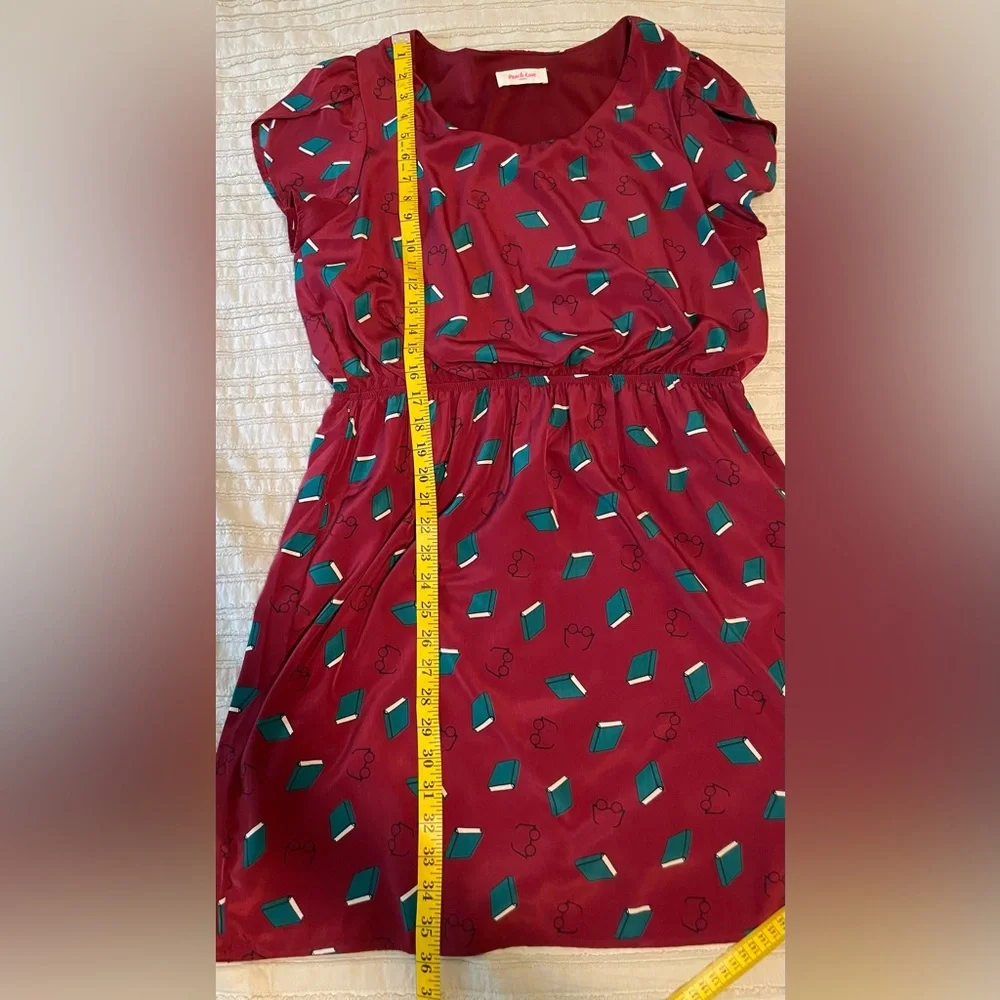 ModCloth Mini Dress with book pattern XL - Picture 9 of 10